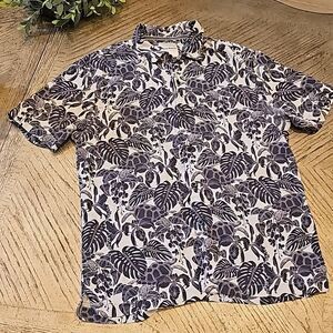 Tommy Bahama silk turtle Hawaiian shirt size L